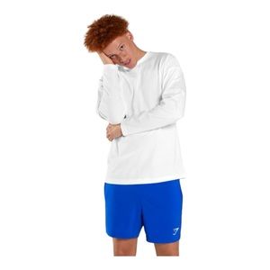 Gymshark Unisex‎ Long Sleeve T-Shirt , White, Multiple Sizes, GULT5269